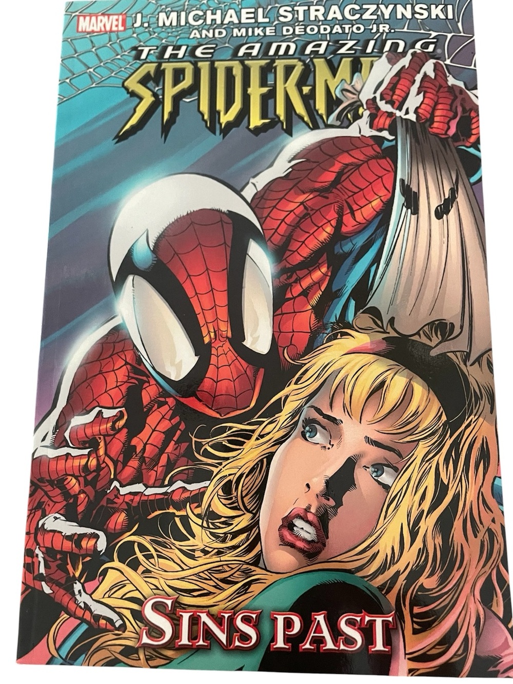 Marvel Spider-Man “Sins Past” Graphic Novel TPB JMS Deodato Comic Book Rare